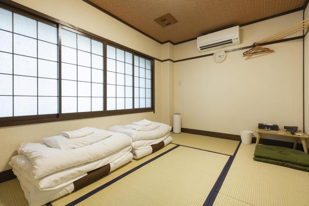 The Japanese-style bedrooms